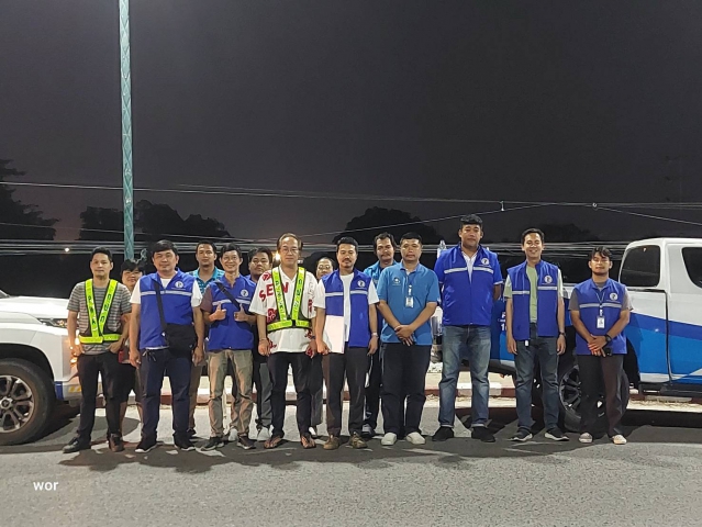 กปภ.สาขารังสิต(พ) ดำเนินโครงการ Step Test (หาจุดแตกรั่วในเส้นท่อ) บริเวณตำบลหลักหก อำเภอเมืองปทุมธานี จังหวัดปทุมธานี