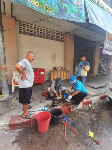 กรจ.6 ลงพื้นที่ตรวจสอบมาตรวัดน้ำ ผชน.รายใหญ่ ในพื้นที่ให้บริการ กปภ.สาขาขอนแก่น (พ)