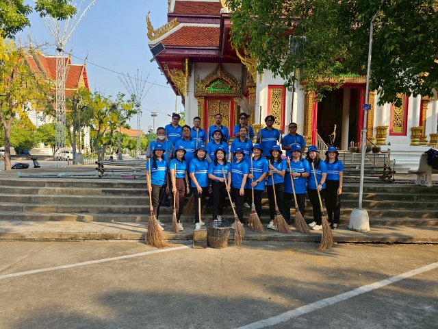 กปภ.สาขาชัยนาท ดำเนินกิจกรรมจิตอาสาบำเพ็ญสาธารณประโยชน์ เนื่องในวันข้าราชการพลเรือน ประจำปี พ.ศ.2568