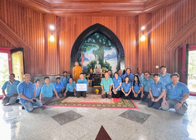 กปภ.สาขาตราด ถวายพระพุทธะพิเชษฐนฤมลพิทักษ์นาวา  แด่วัดไผ่ล้อม จังหวัดตราด