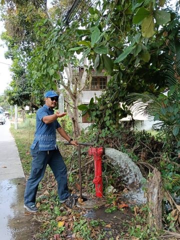 กปภ.สาขาเกาะพะงัน ลงพื้นที่ MM02 ระบายตะกอน บริเวณบ้านในสวน ม.2 ต.เกาะพะงัน อ.เกาะพะงัน จ.สุราษฎร์ธานี