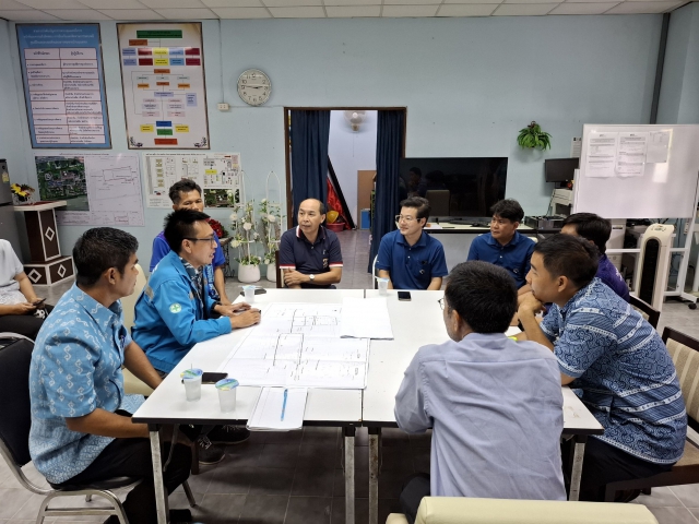 กปภ.สาขาอ้อมน้อย ร่วมประชุมวางแผนโครงการวางท่อขยายเขตจำหน่ายน้ำประปา ตำบลคลองโยง อำเภอพุทธมณฑล จังหวัดนครปฐม