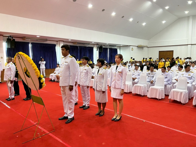 การประปาส่วนภูมิภาคสาขารังสิต(พ) เข้าร่วมพิธีวางพวงมาลา เนื่องในวันนวมินทรมหาราช 13 ตุลาคม 2568