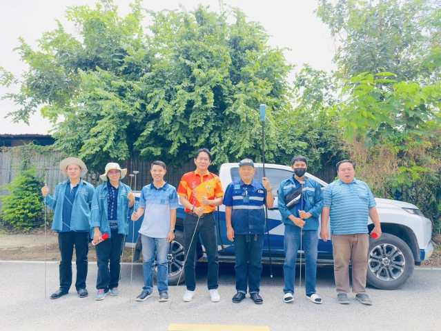 กปภ.สาขาท่ามะกาลงพื้นที่สำรวจหาท่อแตกท่อรั่ว