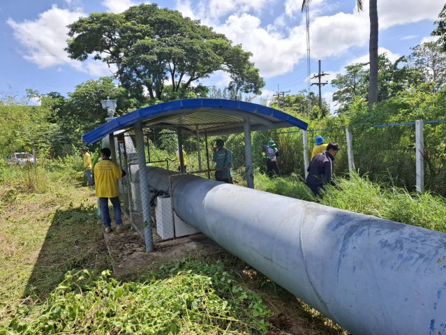 กปภ.สาขามหาสารคาม ดำเนินการปรับภูมิทัศน์ และทำความสะอาด เพื่อสร้างภาพลักษณ์ที่ดีของหน่วยงาน สถานีสูบน้ำแรงต่ำแก่งเลิงจาน ตำบลแก่งเลิงจาน อำเภอเมือง จังหวัดมหาสารคาม (แหล่งน้ำสำรอง)