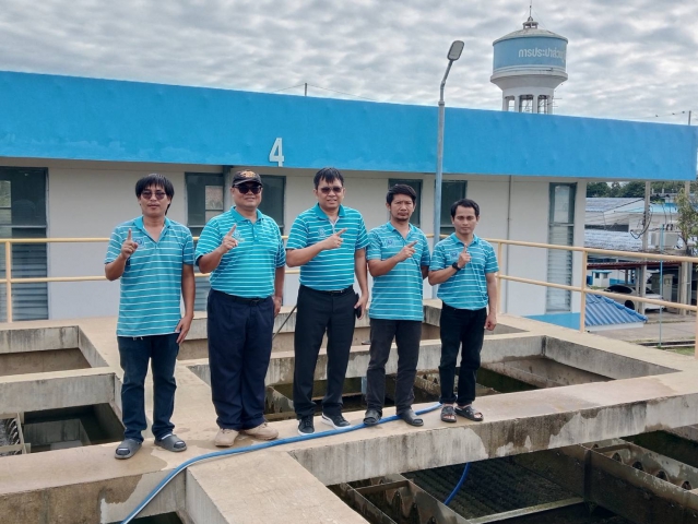 กปภ.สาขากาญจนบุรี ทำกิจกรรมล้างถังตกตะกอน โรงกรองน้ำขนาด 600 ลบ.ม./ชม. สถานีผลิตน้ำแม่ข่ายกาญจนบุรี