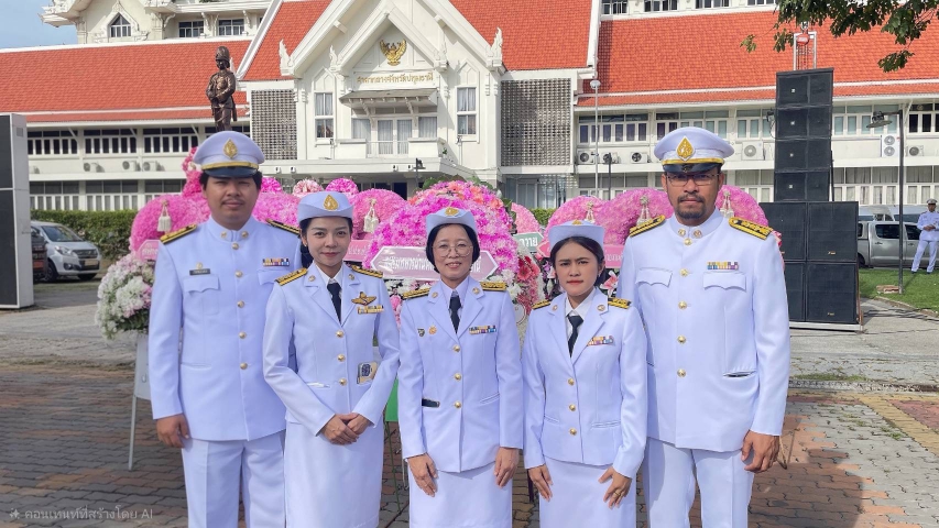 กปภ.สาขาคลองหลวง ร่วมพิธีวางพวงมาลาถวายสักการะ เนื่องในวันปิยมหาราช 23 ตุลาคม 2568