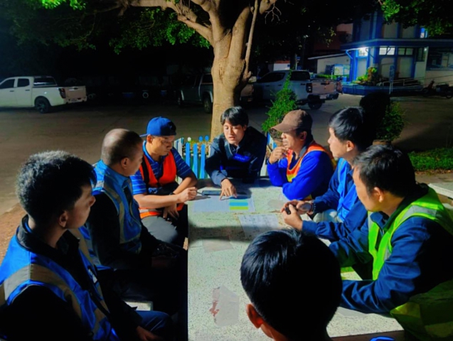 การประปาส่วนภูมิภาคสาขาบ้านไผ่ ทำการออกสำรวจหาท่อแตก - รั่ว โดยวิธีการ Passive Control