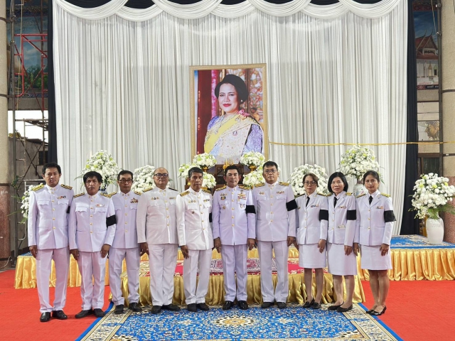 กปภ.สาขากาญจนบุรี  เข้าร่วมพิธีบำเพ็ญกุศลในวาระครบ 15 วัน (ปัณรสมวาร)