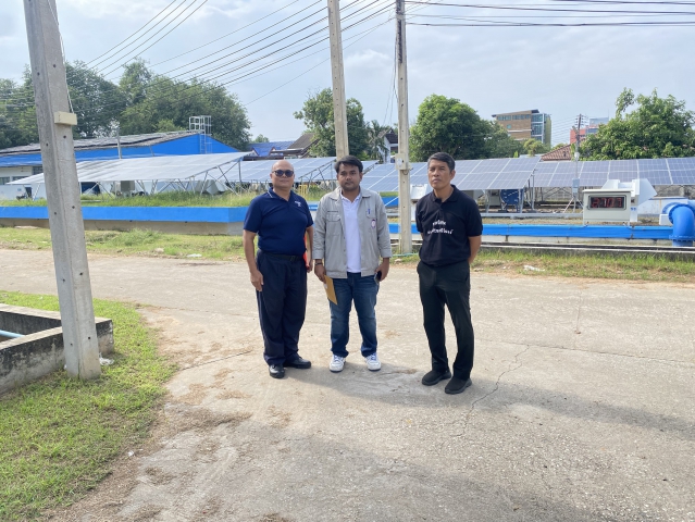 กปภ.สาขากาญจนบุรี ปฏิบัติตามแนวทางป้องกันหินกระเด็นจากการตัดหญ้า, รักษาความสะอาดของพื้นที่ เพื่อป้องกันความเสียหายต่อแผงโซล่าเซลล์  โครงการบริหารจัดการพลังงานไฟฟ้า ด้วยระบบผลิตไฟฟ้าพลังงานแสงอาทิตย์แบบติดตั้งบนหลังคา (Solar Rooftop)