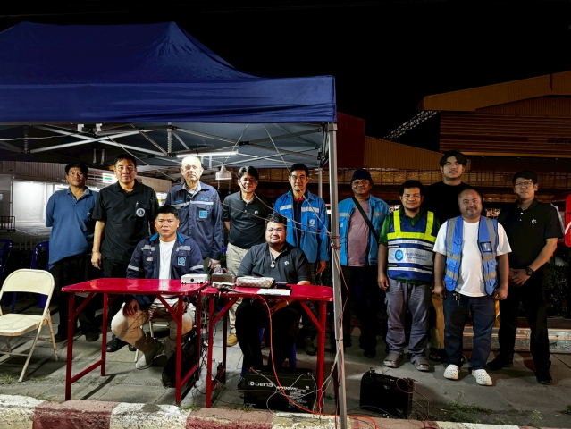 กปภ.สาขาอ้อมน้อย ร่วมกับบริษัท ทีทีดับบลิวฯ ร่วมทดสอบการรั่วไหลของระบบจ่ายน้ำประปาให้แก่ผู้บริโภค (LDN) ครั้งที่ 2/2568