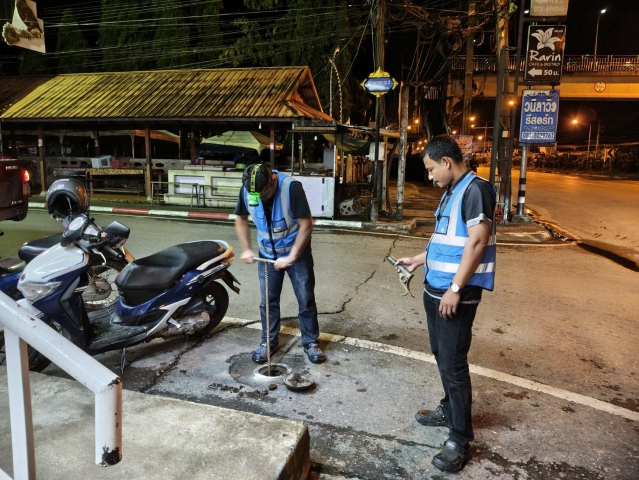 กปภ.สาขาคลองท่อม ลงพื้นที่ดำเนินการทำ Step test บริเวณตำบลคลองท่อมใต้ อำเภอคลองท่อม จังหวัดกระบี่