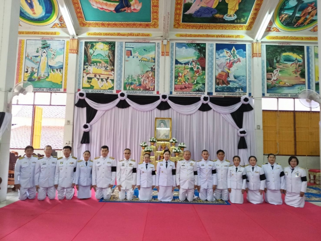 นายปกรณ์ บัวทอง ผู้จัดการการประปาส่วนภูมิภาคสาขาปากท่อ และพนักงานในสังกัด เข้าร่วมในพิธีบำเพ็ญกุศลปัญญาสมวาร ( ครบ ๕๐ วัน)