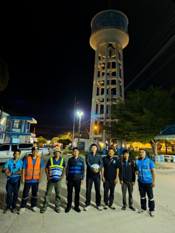 การประปาส่วนภูมิภาคสาขาบ้านไผ่ ทำการออกสำรวจหาท่อแตก - ท่อรั่ว โดยวิธี Passive Control ในพื้นที่ DMA03 และ DMA06