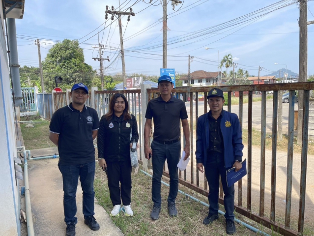 กปภ.สาขาภูเก็ต และสำนักงานทรัพยากน้ำที่ 10 จังหวัดสุราษฎร์ธานี ร่วมกำหนดจุดติดตั้งเครื่องวัดประเมินน้ำที่ใช้สำหรับผู้รับใบอนุญาตการใช้น้ำประเภทที่สอง