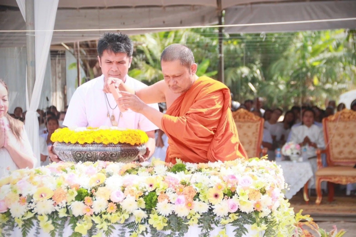 กปภ.สาขาคลองท่อม ร่วมพิธีวางแผ่นศิลาฤกษ์ ศาลหลักชัยศรีวิชัย วัดคลองท่อม จ.กระบี่