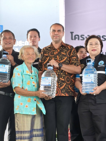 กปภ.สาขาหนองแค จัดพิธีเปิดโครงการน้ำดื่มสะอาด Mini station ประจำปี 2569