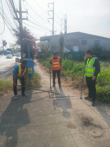 กปภ.สาขาวัฒนานคร ออกสำรวจหาน้ำสูญเสียในระบบเชิงรุก (ALC)