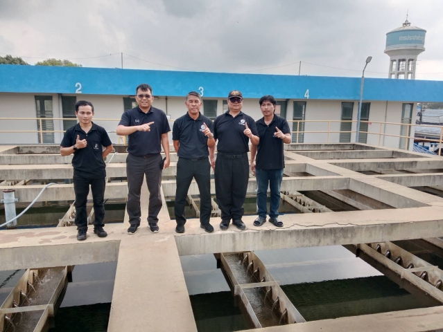 กปภ.สาขากาญจนบุรี ทำกิจกรรมล้างถังตกตะกอน โรงกรองน้ำขนาด 600 ลบ.ม./ชม. สถานีผลิตน้ำแม่ข่ายกาญจนบุรี