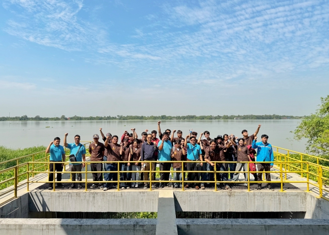 กปภ.สาขาพระนครศรีอยุธยา (พ) ต้อนรับคณะศึกษาดูงาน มทร.ธัญบุรี เสริมสร้างความรู้ด้านระบบผลิตน้ำประปาและวิศวกรรมการจัดการน้ำ