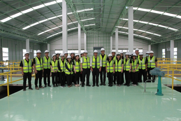 กปภ.ข.1 ให้การต้อนรับคณะจากสำนักงานบริหารหนี้สาธารณะ (สบน.) ลงพื้นที่ประเมินประเมินผลโครงการก่อสร้างปรับปรุงขยายประปาการประปาส่วนภูมิภาคสาขาชลบุรี - พนัสนิคม  (พานทอง)  ท่าบุญมี ระยะที่ 1