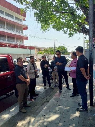 กปภ.สาขามหาสารคาม ร่วมกับเทศบาลเมืองมหาสารคาม ลงพื้นที่ตรวจสอบเพื่อเตรียมการจัดงานเทศกาลสงกรานต์ ประจำปี 2569