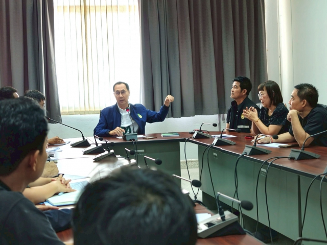 กปภ.สาขาอ้อมน้อย ร่วมชี้แจงแนวทางการรับโอนกิจการประปาเทศบาลตำบลบางกระทึก