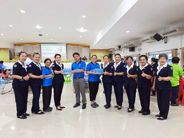 กปภ.สาขานครไทย ร่วมบริจาคโลหิต บริจาคดวงตา อวัยวะ  และสนับสนุนน้ำดื่มแก่ผู้ร่วมบริจาคโลหิต