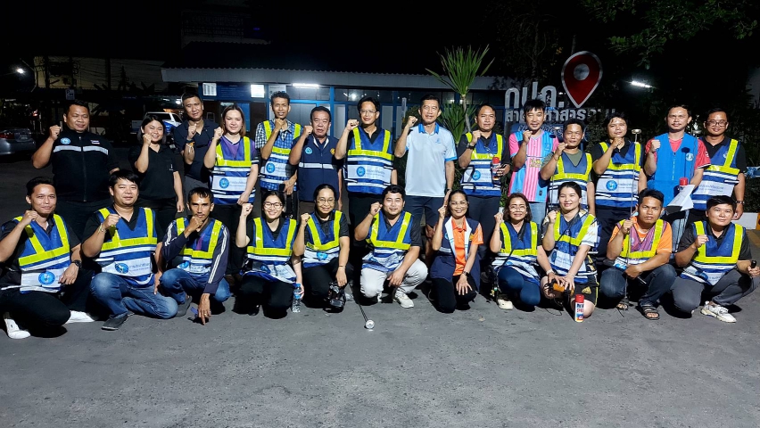 กปภ.สาขามหาสารคาม ทำการเดินสำรวจท่อรั่ว Active Leakage Control พื้นที่ DMA06 ต.ตลาด อ.เมือง จ.มหาสารคาม