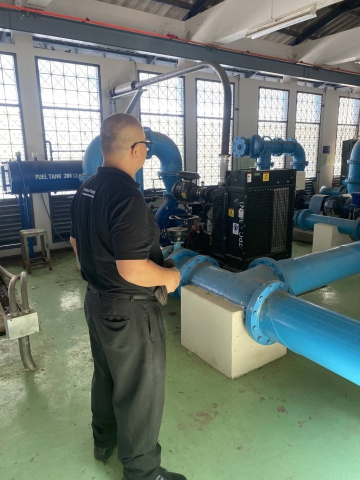 กปภ.สาขากาญจนบุรี ตรวจสอบ ดูแลและเฝ้าระวังระบบผลิต-จ่ายน้ำประปา ตามมาตรการเตรียมความพร้อมในการดูแลและให้บริการประชาชนช่วงเทศกาลสงกรานต์