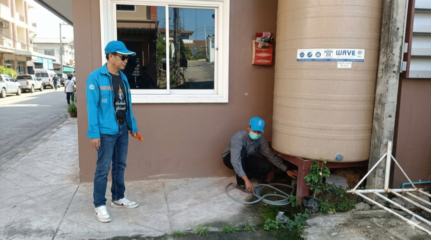 กปภ.สาขาภูเก็ต นำทีมลงพื้นที่ตรวจวัดแรงดันน้ำ บริเวณถนนพิศิษฐ์กรณีย์ ตำบลป่าตอง อำเภอกะทู้ จังหวัดภูเก็ต