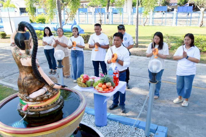 การประปาส่วนภูมิภาคสาขาประจวบคีรีขันธ์ จัดพิธีทำบุญสำนักงานและเจริญพระพุทธมนต์ประจำปี 2569