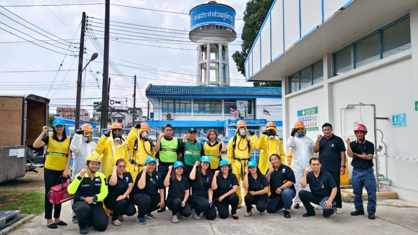 กปภ.สาขาระนอง จัดอบรม หลักสูตร ความปลอดภัยในการทำงานเกี่ยวกับสารเคมีอันตราย และการตอบโต้กรณีเกิดเหตุฉุกเฉิน3-3/69