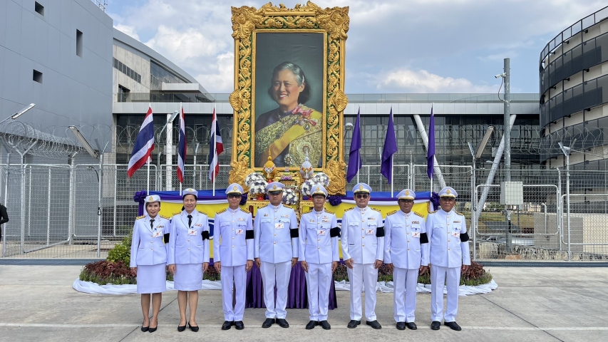 กปภ.สาขาขอนแก่น (พ) ให้การต้อนรับผู้แทนพระองค์ฯในพิธีพระราชทานปริญญาบัตรแก่นิสิตมหาวิทยาลัยมหาสารคาม จังหวัดมหาสารคาม