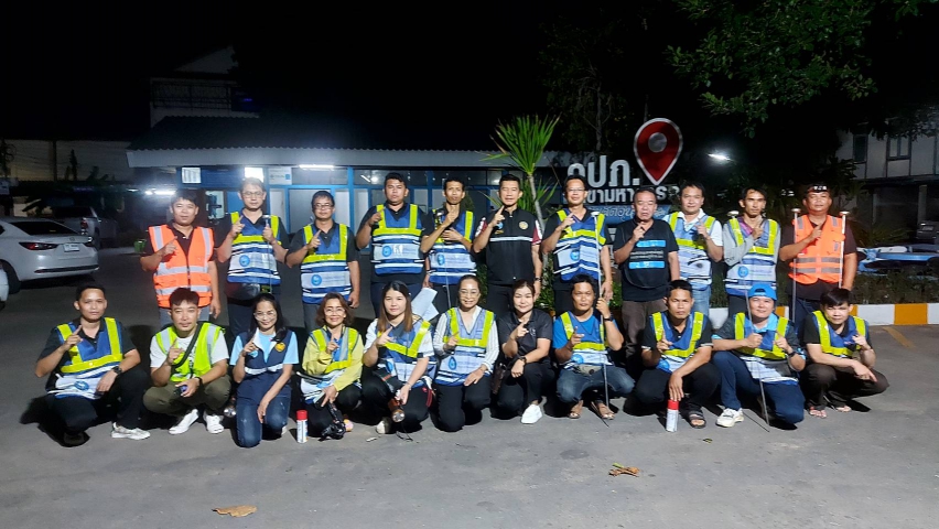 กปภ.สาขามหาสารคาม ดำเนินการสำรวจท่อรั่ว Active Leakage Control พื้นที่ DMA04 ต.ตลาด อ.เมือง จ.มหาสารคาม