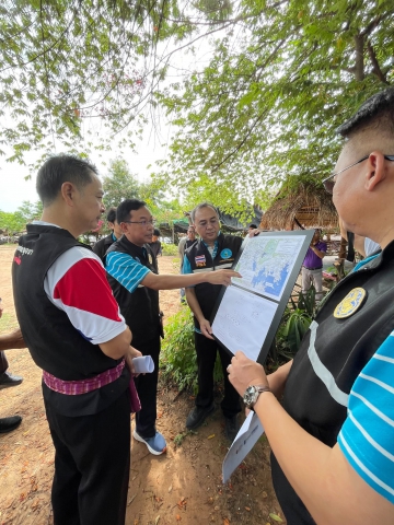 กปภ.ข.7 ลงพื้นที่อ่างเก็บน้ำห้วยน้ำบอง ในการเสนอแผนโครงการก่อสร้างสถานีผลิตน้ำและขยายเขตจำหน่ายน้ำพื้นที่ อ.โนนสัง และ อ.ศรีบุญเรือง