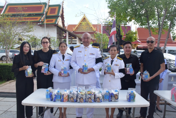 กปภ.สาขาระยอง ร่วมพิธีบำเพ็ญกุศลและทำบุญตักบาตร เนื่องในวาระครบ 15 วัน (ปัณรสมวาร)