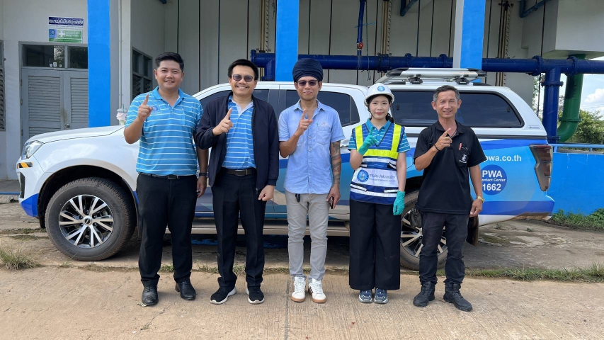 กปภ.ข.6 และ กปภ.สาขาสุวรรณภูมิ ร่วมกับสำนักงานสาธารณสุขอำเภอสุวรรณภูมิ ดำเนินการเก็บตัวอย่างน้ำประปาโครงการน้ำประปาดื่มได้ ปี 2569