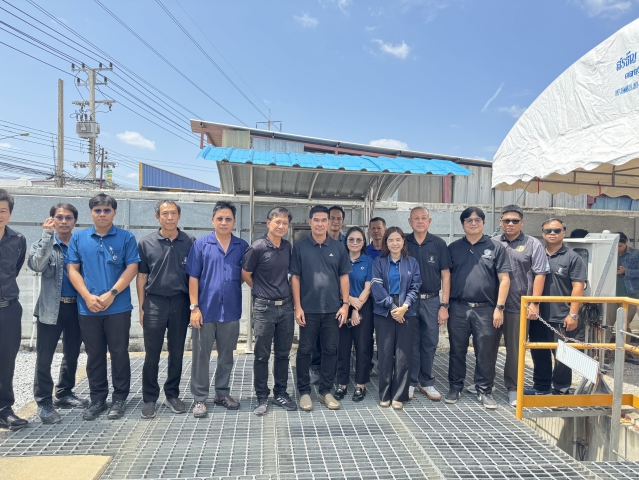 กปภ.สาขาสามพราน ตรวจสอบความเที่ยงตรงของมาตรวัดน้ำหลัก ณ สถานีจ่ายน้ำพุทธมณฑล เพื่อเสริมสร้างความเชื่อมั่นในคุณภาพการให้บริการ