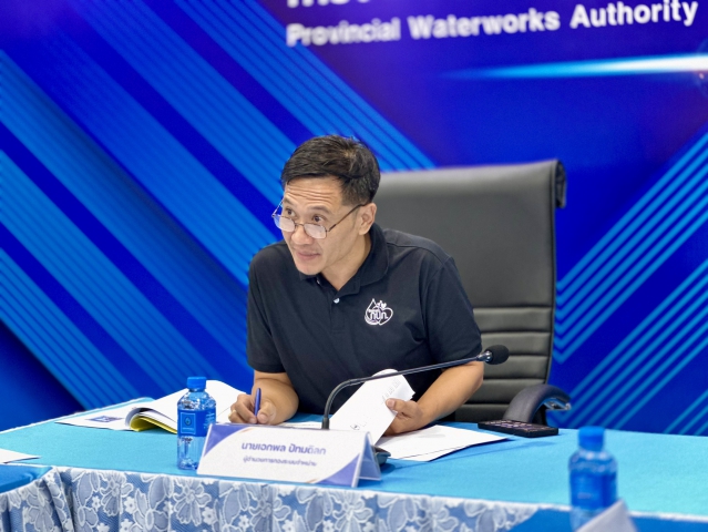 กปภ.สาขาสมุทรสาคร (พ) ร่วมประชุมปรับปรุงเพิ่มประสิทธิภาพระบบจ่ายน้ำ ตำบลนาดี