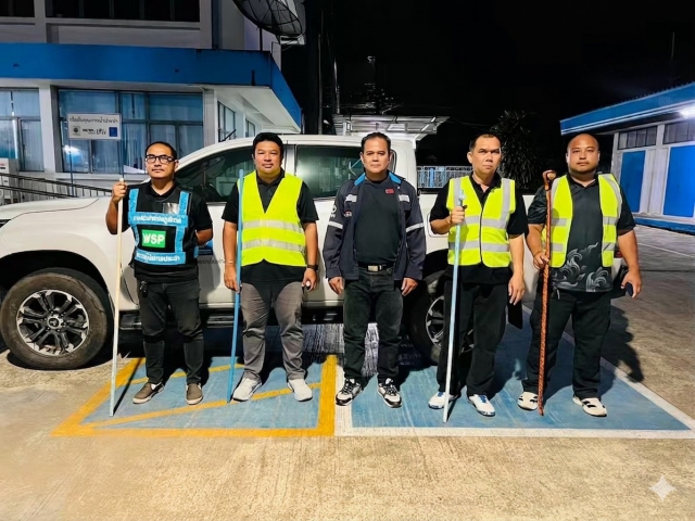 กปภ.สาขาระนอง ปฏิบัติการค้นหาจุดแตกรั่ว ด้วยการทำ Step Test ลดน้ำสูญเสีย ประจำเดือน สิงหาคม 2569
