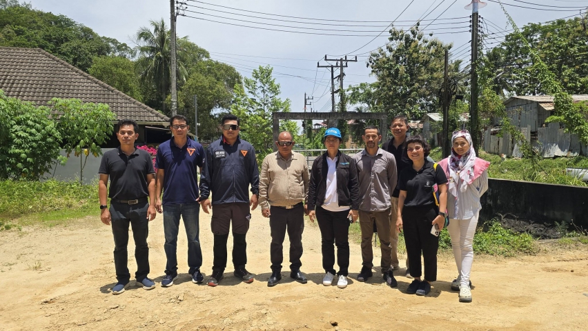 กปภ.สาขาภูเก็ต จับมือ อบต.กมลา และ สส.เขต ร่วมลงพื้นที่สำรวจ 3 แหล่งน้ำ เร่งแก้ปัญหาน้ำแล้ง-ปรับปรุงระบบประปาเพื่อประชาชน
