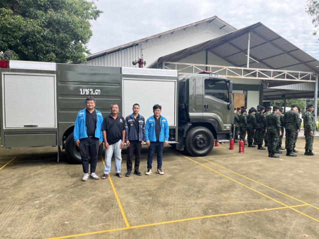 กปภ.สาขาพิษณุโลก สนับสนุนวิทยากรฝึกซ้อมแผนป้องกันและระงับอัคคีภัย ณ กองบัญชาการช่วยรบที่ 3