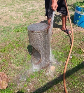 ไฟล์แนบ กปภ.สาขาราชบุรี ทำความสะอาดล้าง T strainer ณ สถานีจ่ายน้ำเขางู