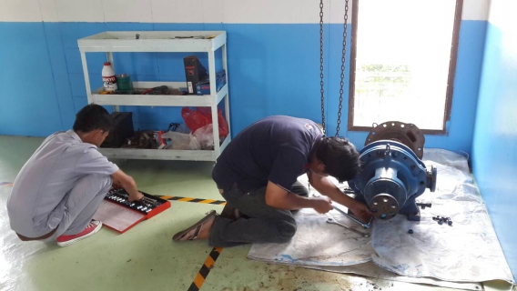 ไฟล์แนบ งานผลิต กปภ.สาขากาญจนบุรี ดำเนินการตรวจสอบและบำรุงรักษาอุปกรณ์เครื่องไล่สูญญากาศ ตามแผน PM ประจำเดือนสิงหาคม 2558 