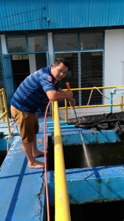 ไฟล์แนบ กปภ.สาขาขลุง ล้างถังตกตะกอนโรงกรองน้ำแม่ข่ายขลุง