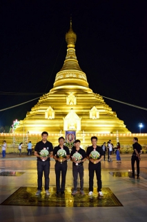 ไฟล์แนบ กปภ.สาขากำแพงเพชร  ร่วมพิธีเปิดงานประเพณี "นบพระ-เล่นเพลง" และงานกาดชาดจังหวัดกำแพงเพชร " ประจำปี 2560 พร้อมจัดพนมเบี้ย เพื่อถวายเป็นพุทธบูชา ณ วัดพระบรมธาตุ พระอารามหลวง ต.นครชุม อ.เมือง จ.กำแพงเพชร
