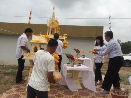 ไฟล์แนบ กปภ.สาขาธัญบุรี ร่วมกันจัดพิธีทำบุญตั้งศาลพระภูมิ ศาลตายายใหม่ ณ สถานีผลิตจ่ายน้ำคลอง 13