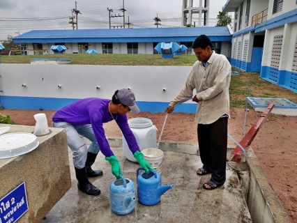 ไฟล์แนบ กปภ.สาขาพนมทวนล้างถังตกตะกอนและทำความสะอาดบริเวณโรงกรองประจำเดือนมีนาคม