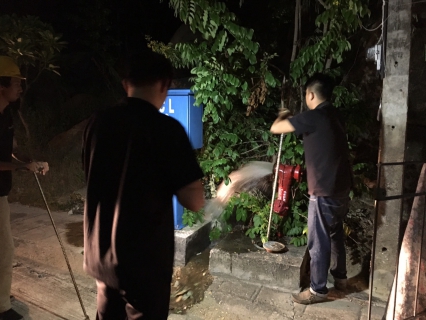 ไฟล์แนบ โบลวตะกอนและไล่อากาศในเส้นท่อ หลังทำการเปิดจ่ายน้ำ 
